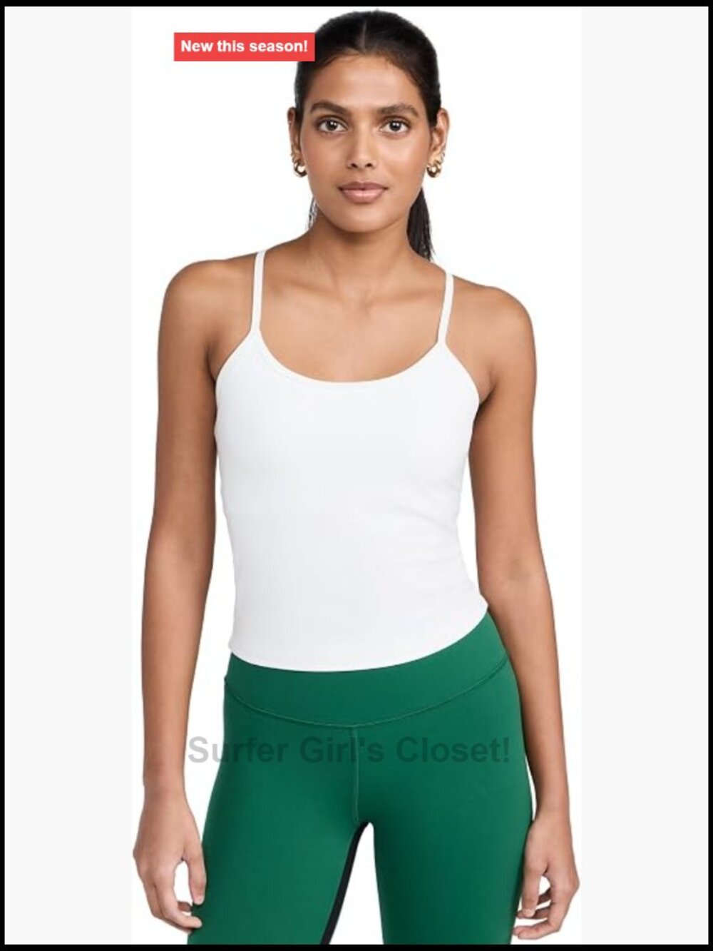 Airweight Racerback Tank - High Stretch Jersey with Built-In Bra
